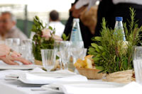 outdoor party table