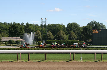 Horse Racing At Saratoga Race Course