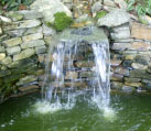 backyard waterfall