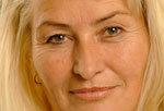 woman  close up face