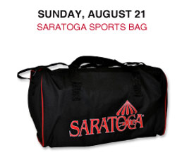 Saratoga Race Track Sports Bag Promotion