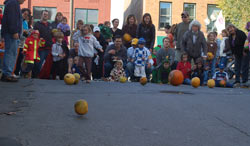 Pumpkin Race at Fall Festival in Downtown Saratoga