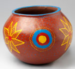 colorful pottery