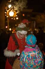 Mrs. Clause at the Saratoga Victorian Streetwalk