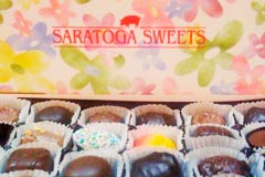 Saratoga Sweets box of chocolate truffles