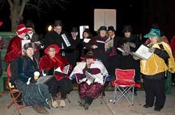 Carolers at the Saratoga Victorian Streetwalk