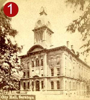historic image of saratoga springs' city hall