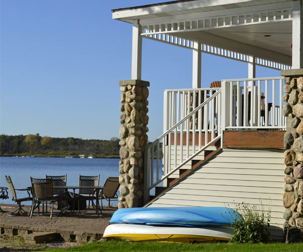 house on lake