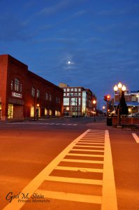 Looking up Division Street.