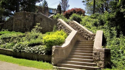 stone staircase in a public park