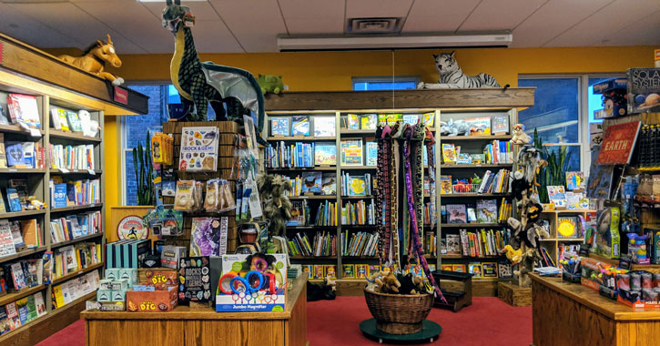 inside of the bookstore