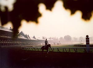 Early Morning Ride at Saratoga Race Course