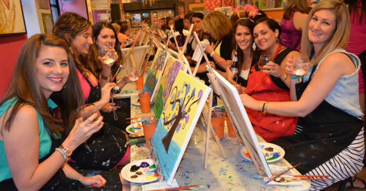 paint and sip class