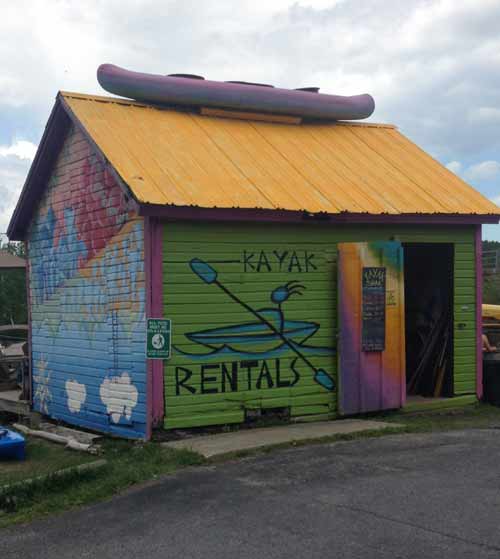 kayak rentals building