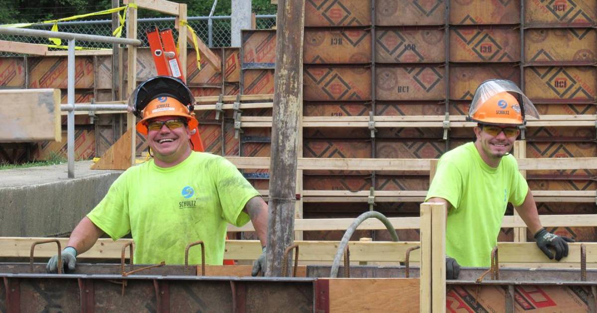 two construction workers