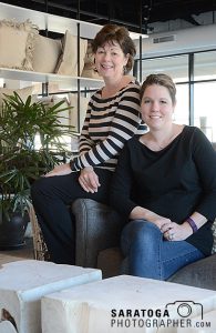 Janet Longe, left, and daughter Jamie Davies operate 23rd and Fourth Interior Design. ©2017 Saratoga Photographer.com