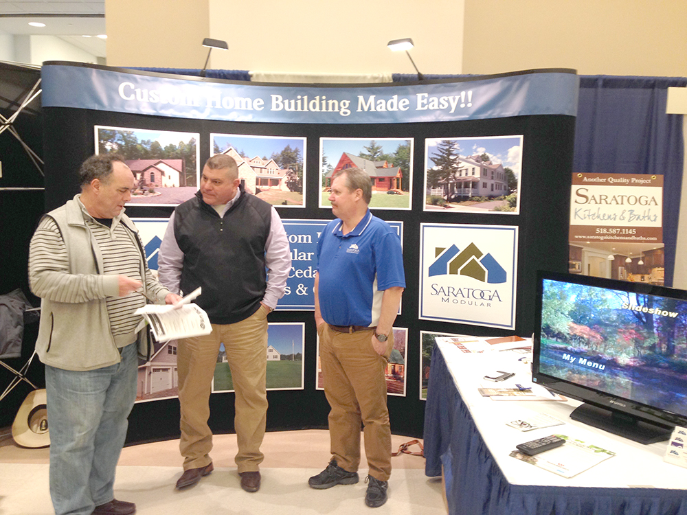 This booth of Saratoga Modular Homes LLC was part of last year’s show. Courtesy Rotary Club