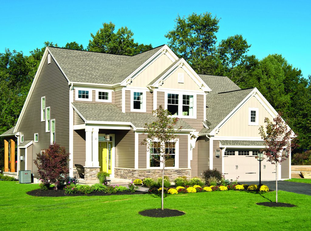 This rendering depicts one of the styles of homes planned for Sonoma Grove, a development in Wilton being planned by Belmonte Builders. Infrastructure work will be done this fall. Courtesy Belmonte Builders