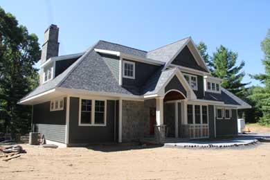exterior of a home built by bella home builders