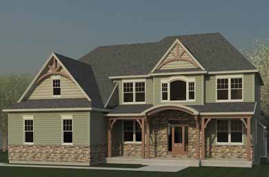 rendering of a home built by saratoga builders